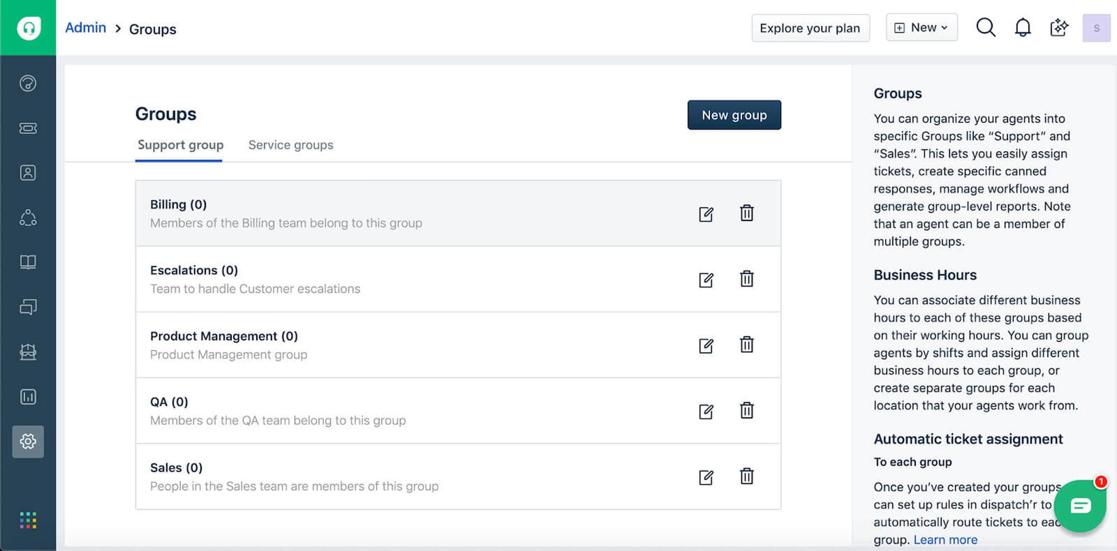 Freshdesk | Grupos de Mesa de Ayuda | HelpDesk Groups